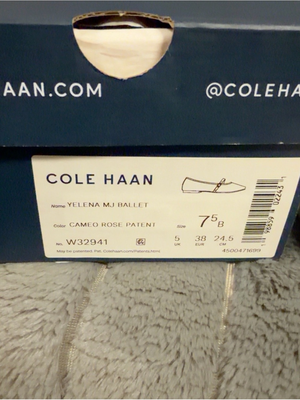 Cole Haan Pink Patent Mary Jane Flats 7.5 - Picture 10 of 10